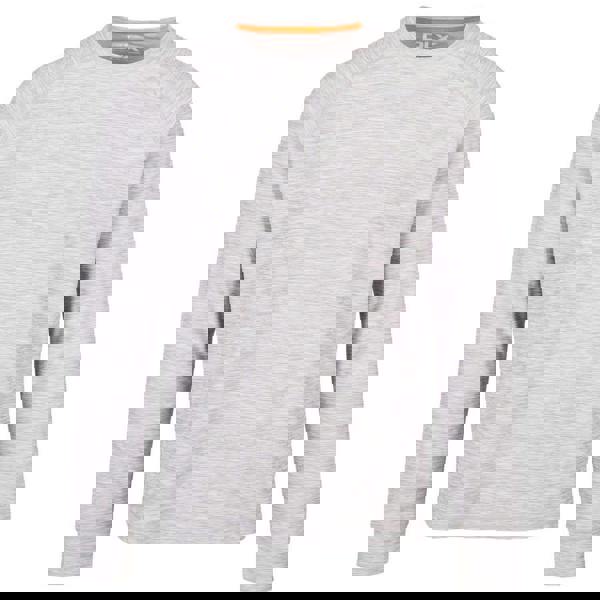 Trespass Mens Callum DLX Long-Sleeved T-Shirt - Platinum Marl