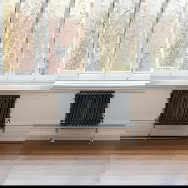 Monstershop Traditional 2 Column Radiator - 300 x 832mm - Anthracite Grey