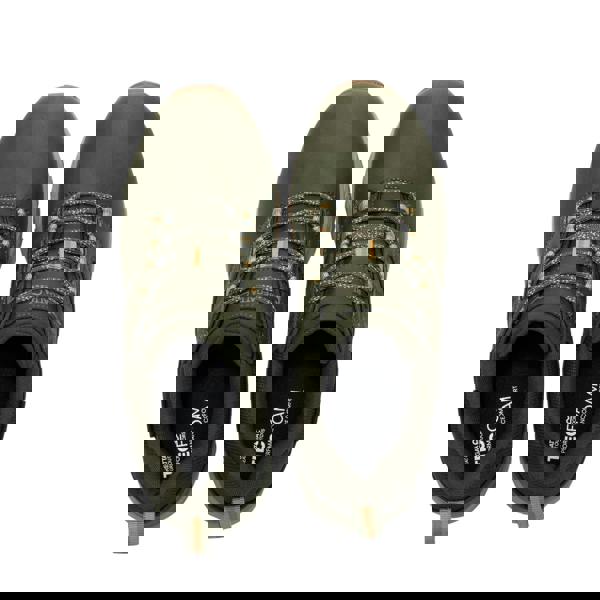 Regatta Mens Amble Waterproof Low Cut Walking Shoes - Dark Khaki/Wood Brown - 