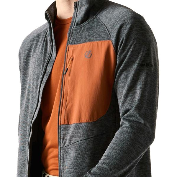 Dare 2B Mens Torrek II Fleece Jacket - Magnet/Arabian Spice - 