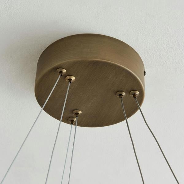 Pagazzi Lighting Mabel Antique Brass LED Pendant Ceiling Light