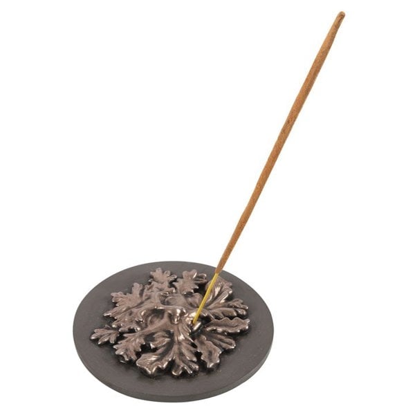 Serano Bronze Green Man Incense Stick Holder