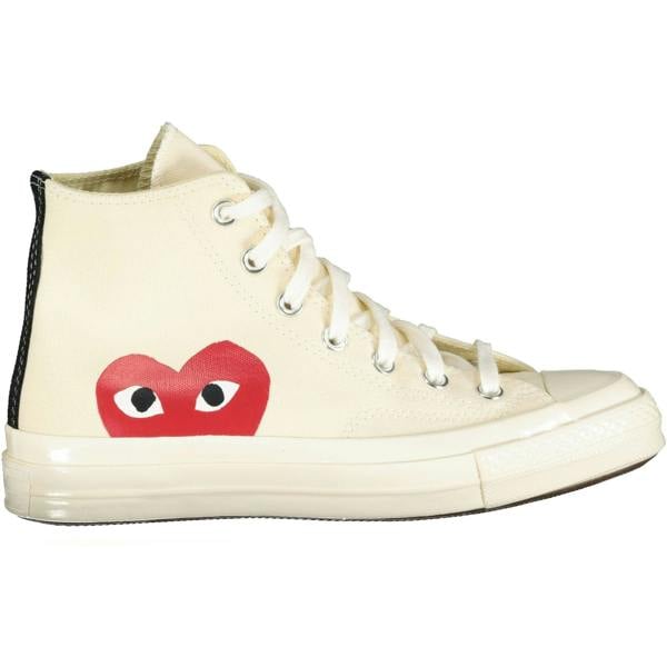 Comme Des Garcons Play x Converse Chuck Hi Beige - chancefashionco