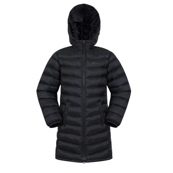 Mountain Warehouse Childrens/Kids Florence Longline Padded Jacket - Black