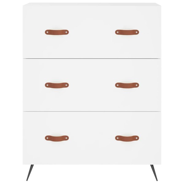Berkfield Chest of Drawers White 69.5x34x90 cm Engineered Wood