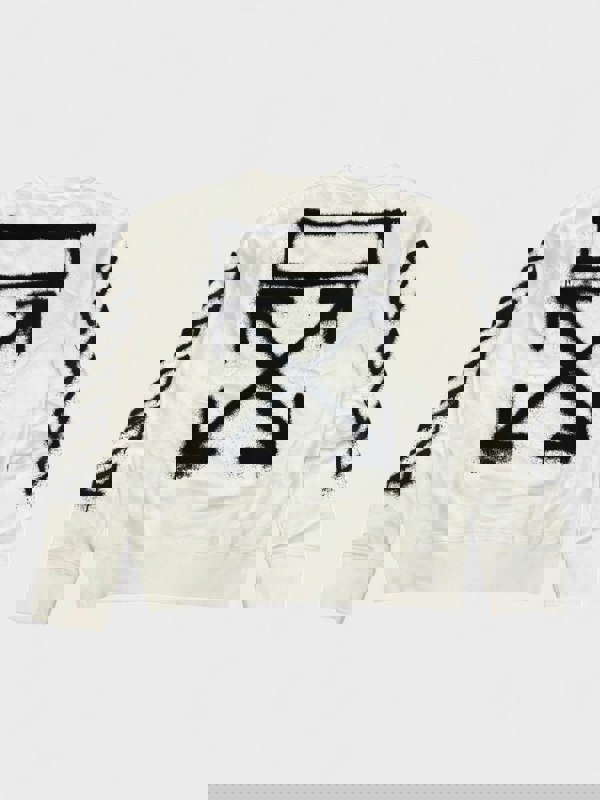 Off - White Spray Arrows Crewneck White - Supplied FashionHeron Preston