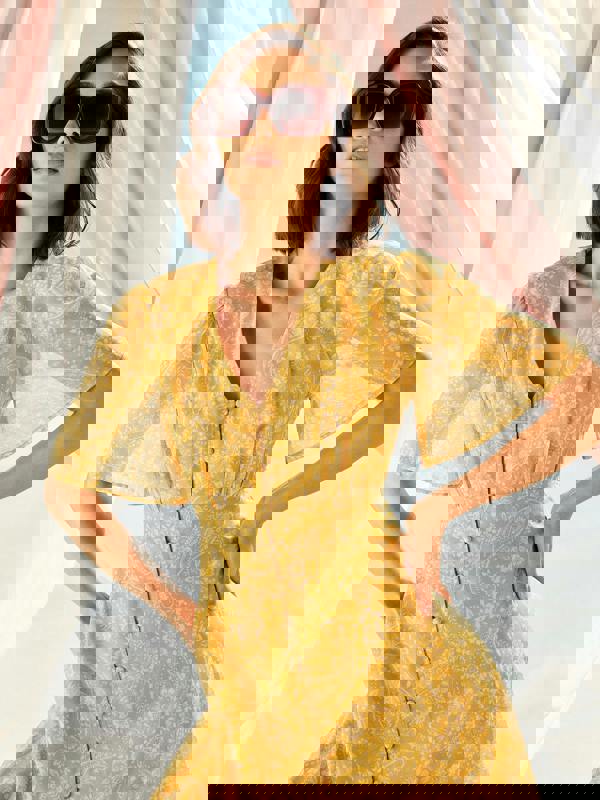 Alena Floral Print Midi Dress | GWD Fashion