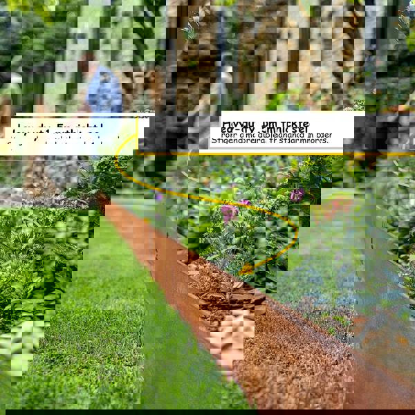 Nicoman Metal Lawn Edging Garden Border - 5 Pieces