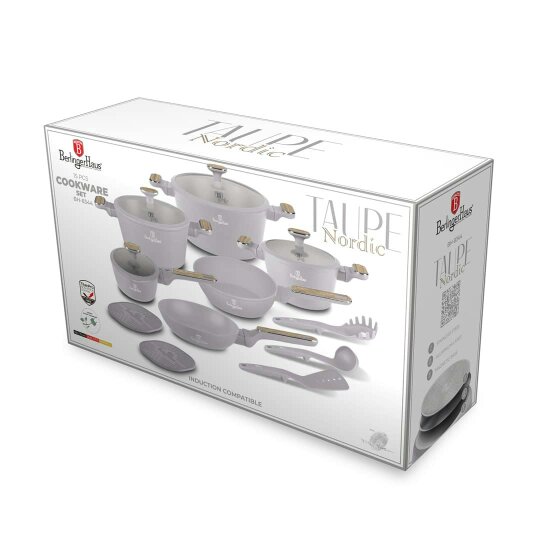 Berlinger Haus BH8344 – 15 Piece Cookware Set | Taupe Nordic