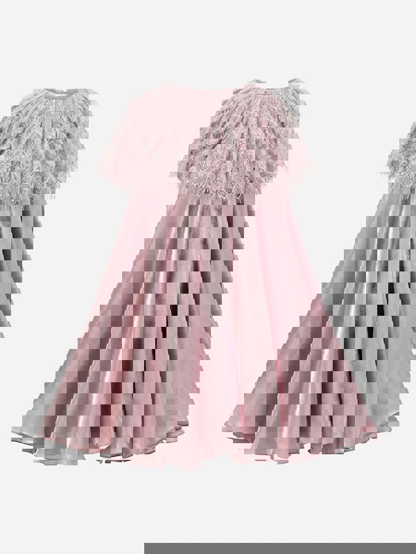 Maison Ava Girls Occasion Dress in Pink