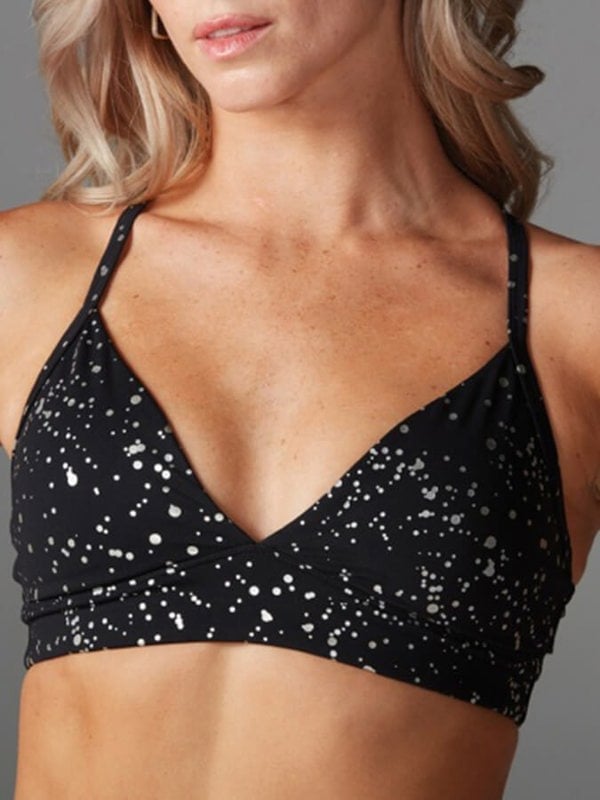 Tavi Adjustable Studio Women's Sports Bra - Ebony Glimmer