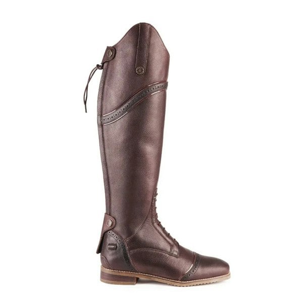 Moretta Women's Constantina Leather Long Riding Boots - Brown