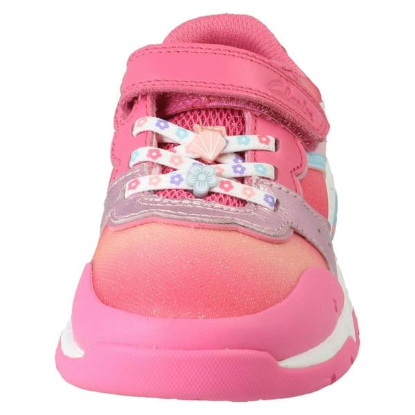Clarks Girls Clarks Rainbow And Mermaid Tail Design Trainers Tidal Star K