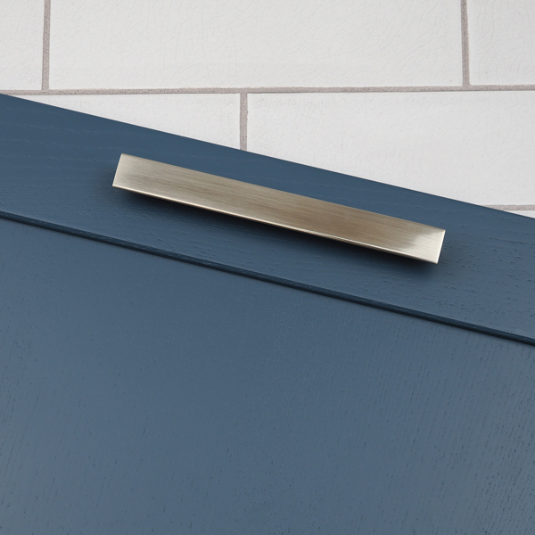 Handle & Home 160mm Brushed Nickel L Shaped Rear Fix Handle