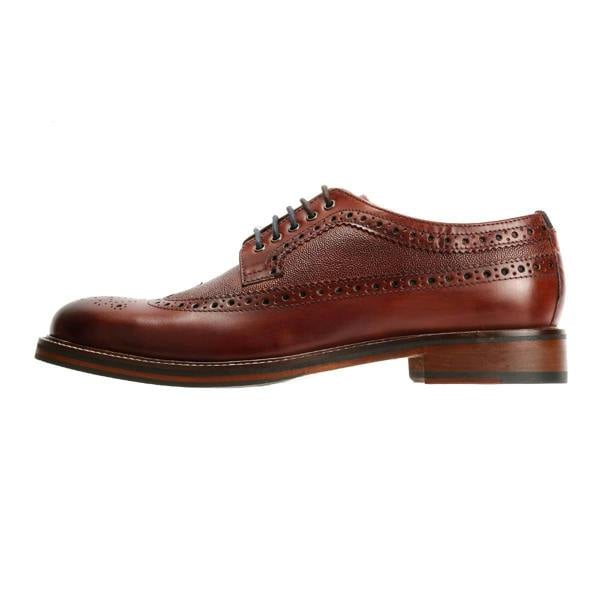 Ben Sherman Archie Brogue Leather Men's Burgundy Lace-Up Shoes