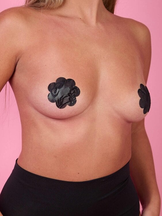 Perky Pear Lace Nipple Covers-Black