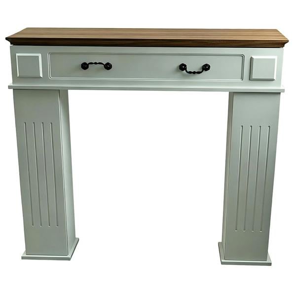 Gr8 Home Wooden Fireplace Surround with 3 Storage Cupboards