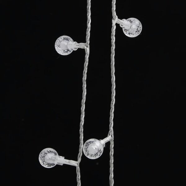 Berkfield Globe Fairy String Lights 20m 200 LED Cold White 8 Function