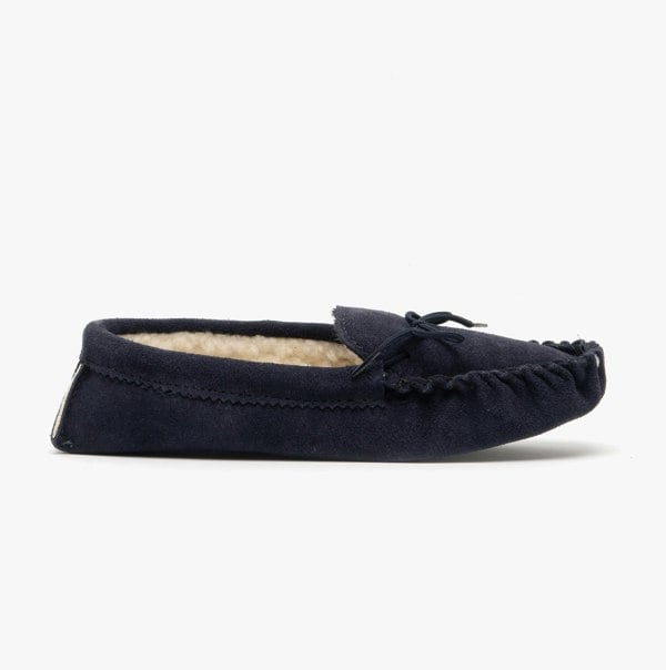 Mokkers JAKE Mens Suede Moccasins Navy