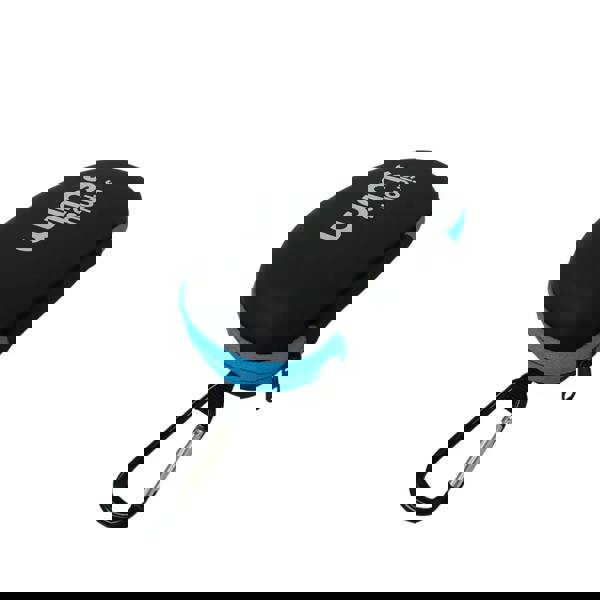 Simply Swim Soft black and blue goggle case with carabiner