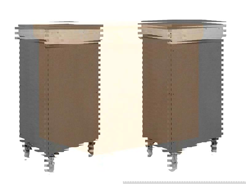 Arbor Garden Solutions Wooden MDF Top Workbench With Lockable Cupboard (V.9) double shelf and wheels