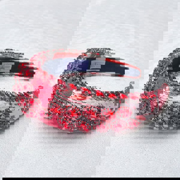 Red Headpiece Wedding Headband Races Headpiece Crystal jewelled