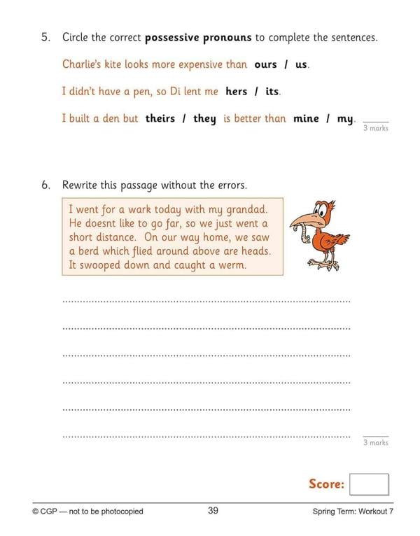 CGP KS2 Year 4 10-Minute Weekly Workout Bundle – Ages 8-9 (Maths, English, Times Tables, Spelling and Vocabulary)