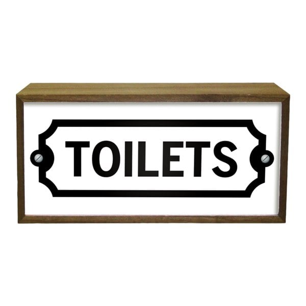 Light Box Toilet Sign – LED Restroom Indicator with Style