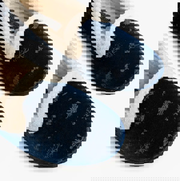 Jo & Joe ANNIE Womens Full Slippers Navy