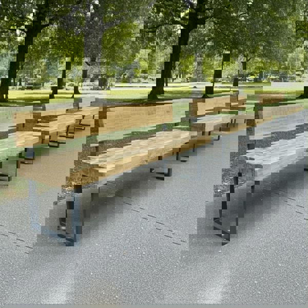 TRL Furniture Commercial Outdoor Sleeper Bench with Back (Bench only)