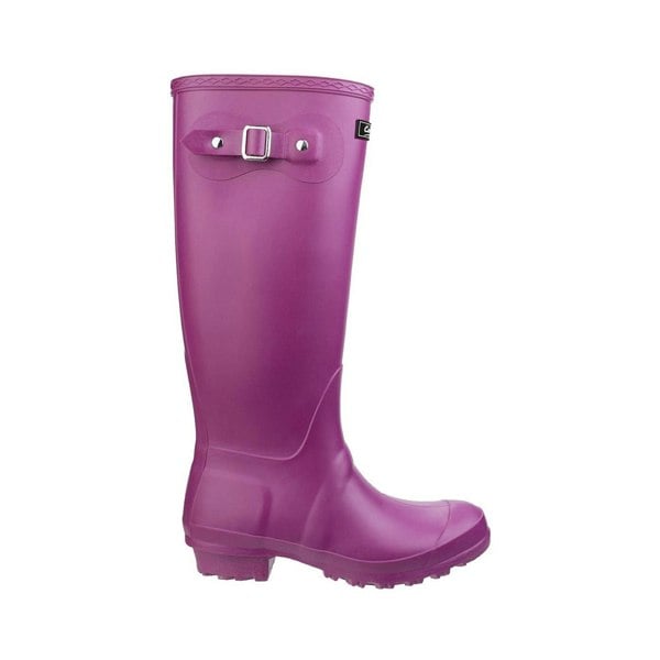 Cotswold Sandringham Buckle-Up Womens Wellington Boots - Berry