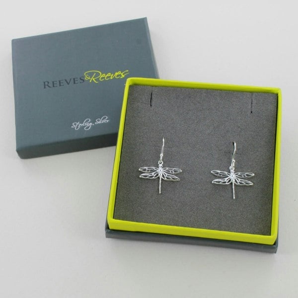 Sterling Silver Mayfly Earrings - Reeves & Reeves