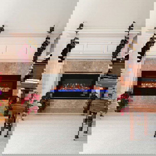 50/60 inch Wall Mounted Electric Fireplace With Overheat Protection Wall Mounted Fireplaces Living and Home 50 Inch