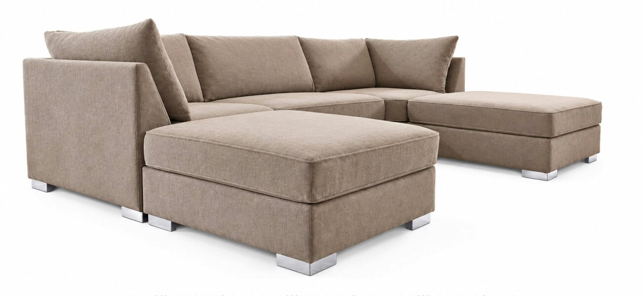 Outdoor Living The Wentworth U-Shaped Modular Corner Sofa with Deep Seat