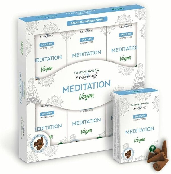 Stamford Vegan Backflow Incense Cones for Home Fragrance, 72 cones