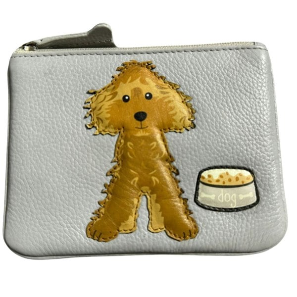 Mala Leather Cockapoo Dog Coin & Card Leather Purse