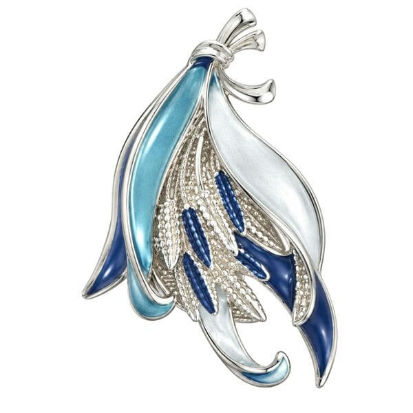 Love EMVY Magnetic Floral & Leaf Brooches – Elegant Style Without the Pin - Blue