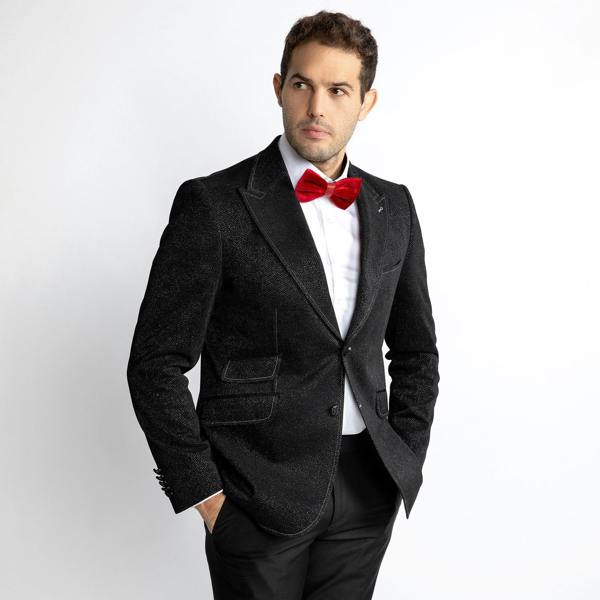 LUXURY FITTED SPARKLING DINNER JACKET – Premium Men's Patterned Shirt by Claudio Lugli | Bold Design, Tailored Fit, Best Printed Shirts