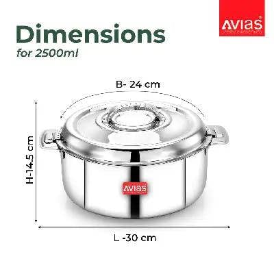 AVISTAR PREMIUM CASSEROLE - 2500 ML