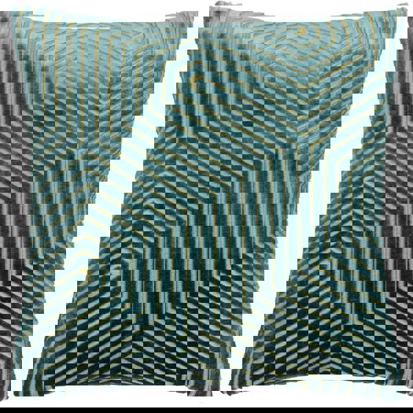 Paoletti Evoke Cut Cushion Cover - Teal