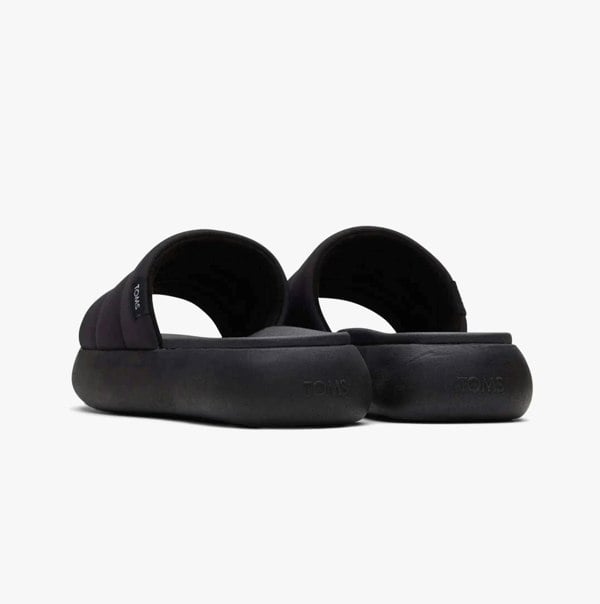 TOMS ALPARGATA MALLOW SLIDE Womens Sandals Black