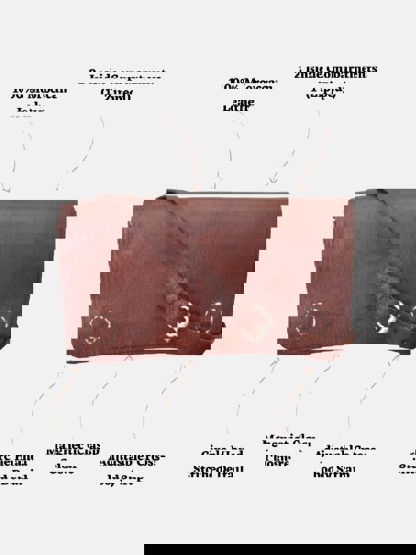 Berber Leather The Kenitra Shoulder Bag in Dark Brown