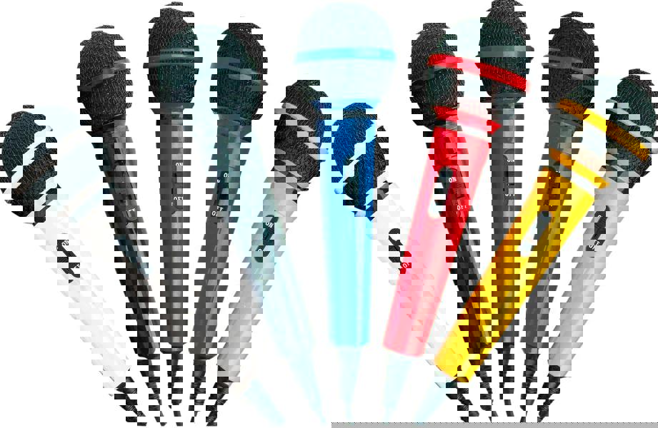 St Helens Mr Entertainer Microphone Kit with 5 Colours of Microphones