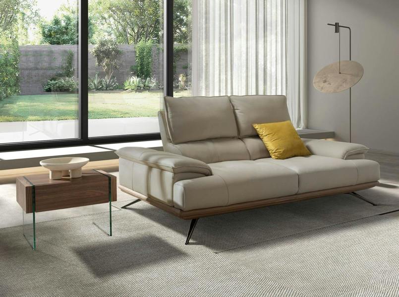 Angel Cerdá Grey taupe leather sofa 6247/6248