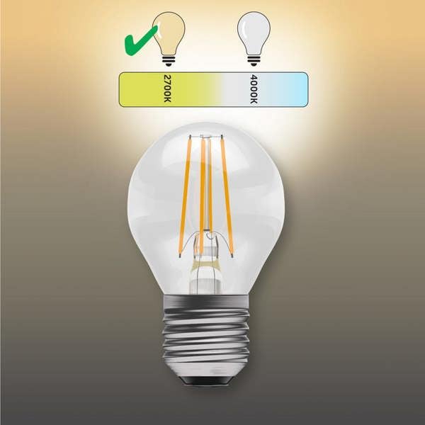 BELL Lighting Dimmable E27 LED Filament Golf Ball 4.7W Light Bulb
