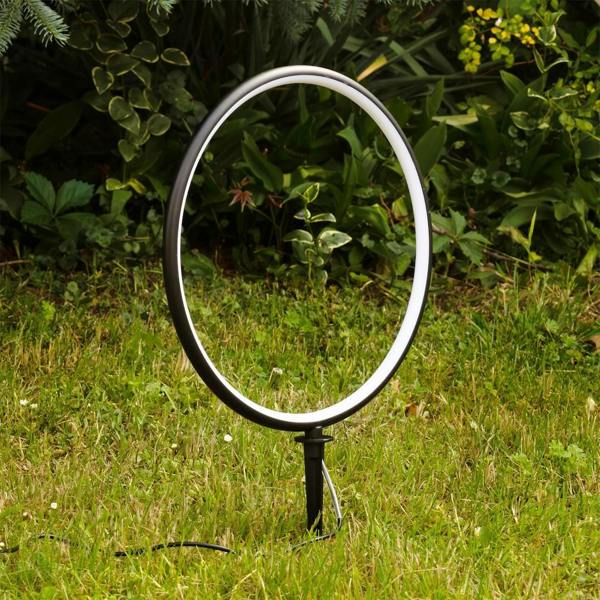 Milagro Rings Solar Lamp 2X1.5W 2X25Lm 3000K Black