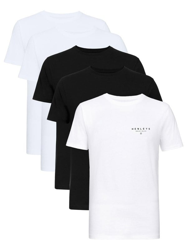 Henleys Hencinq A T-Shirt 5pk Assorted