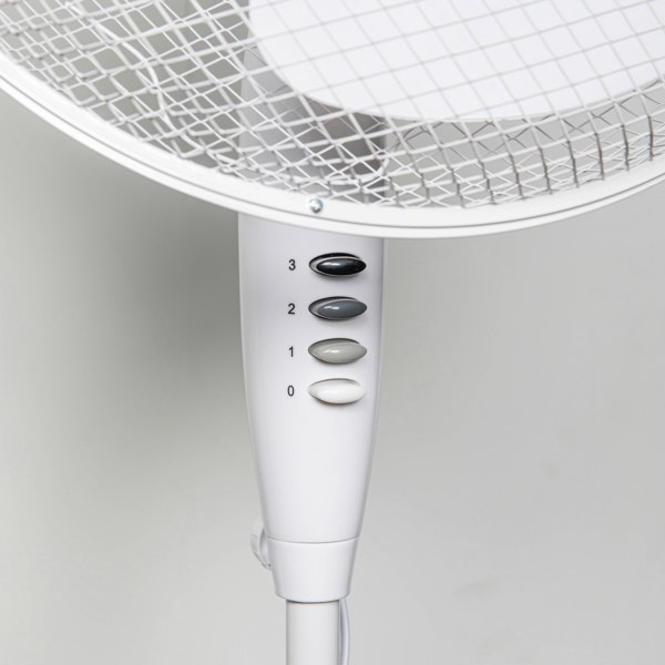 Samuel Alexander 1.19m Indoor Oscillating Electric Standing Cooling Fan in White