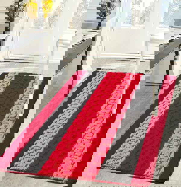 Smart Living Gel Back Mat - Red Grey