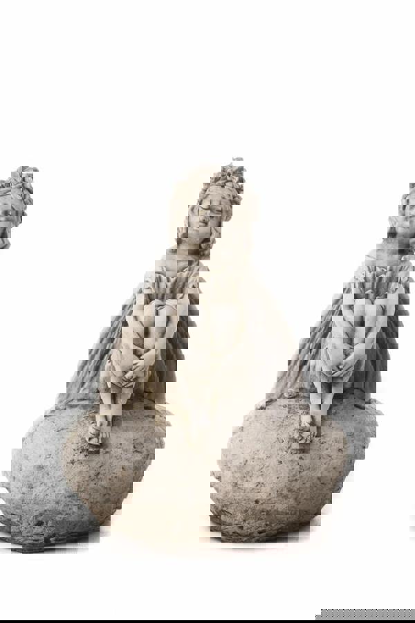 Fairy on a Rock Garden Ornament